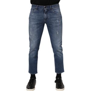 Slim Fit Versleten Jeans