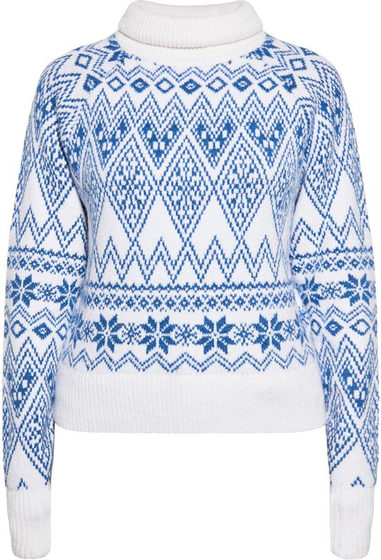 Mymo - Gebreide Trui - Marine Wit - Dames