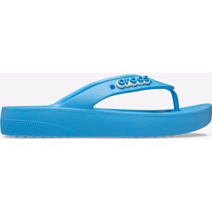 Women's Crocs Classic Platform Flip Flops in Blue