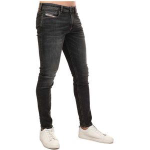 Men's Diesel Sleenker Skinny Jeans In Denim - Maat 31 Kort