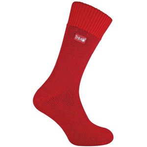 THMO - Fleece Gevoerde Thermo Wintersokken Voor Heren - Rood - Maat 39 - 45