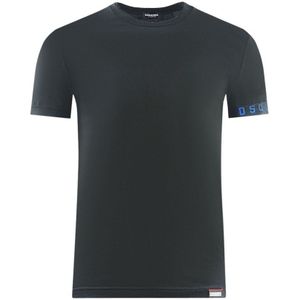 Dsquared2 Brand Logo on Sleeve Black Underwear T-Shirt