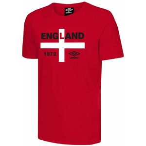 Umbro - 1872 T-Shirt - Rood - Korte Mouw - Heren