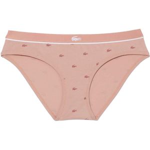 Lacoste Dames/Dames All Over Logo Katoenen Stretch Slip (Roze)
