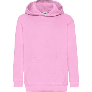 Fruit Of The Loom Kids Unisex Classic 80/20 Hoodie (Lichtroze)