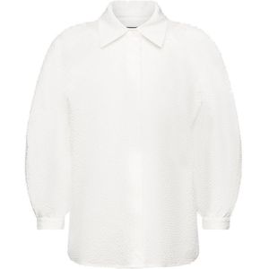 ESPRIT blouse met textuur wit