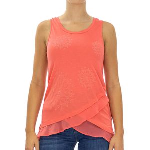 Damestanktop met wijde ronde hals 73T2EX1