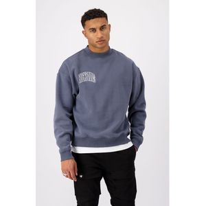 Black Bananas Embroidered Arch Sweater  in Grijs