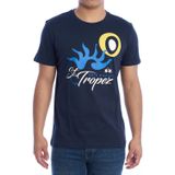 La Martina - Kurzarm T-Shirt - Blauw - 100% Katoen