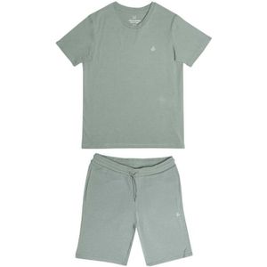 Boy's Jack Jones JXJ T-Shirt & Short Set In Grey - Maat 16J / 176cm