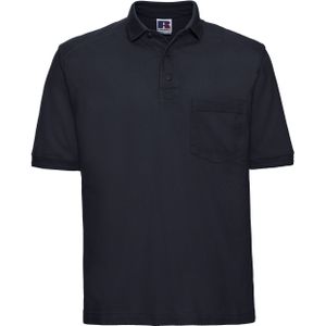 Russell Werkkleding Heren Poloshirt met korte mouwen voor zwaar gebruik (Franse marine)