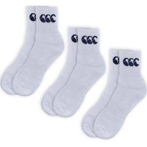 Canterbury Unisex Volwassen Bemanningsleden Sokken (Pakket van 3) (Wit)