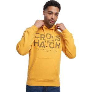 Crosshatch Heren Meshouts Hoodie (Geel)
