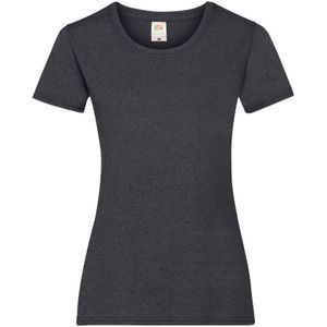 Fruit of the Loom Dames/vrouwen Lady-Fit Valueweight Short Sleeve T-Shirt (Pak van 5) (Donkere Heide)