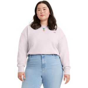 Levis Dames/Dames Sweatshirt met Crew Hals Plus (Mauve)