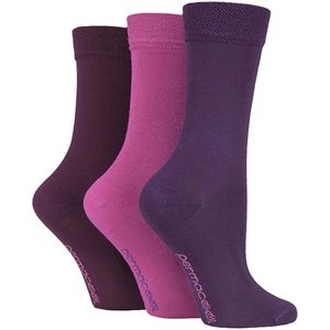 Permacool ademende, vochtafvoerende crew-sokken - Roze Paars