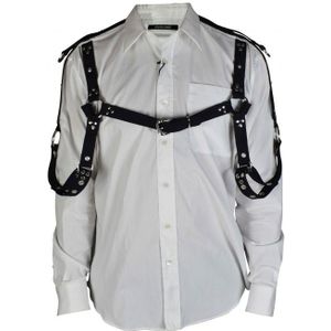 Roberto Cavalli - Overhemd - Wit - Harnasstijl - Lange Mouwen