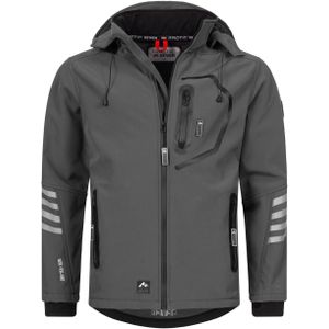 Arctic Seven Softshell Jas voor heren Overgangsjas - Grijs-Zwart