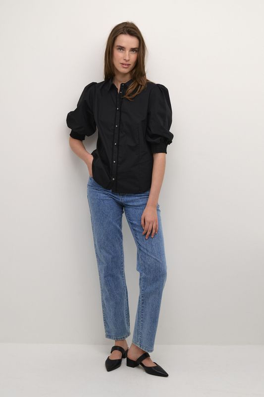 Karen by Simonsen, Dames, Blouses & Shirts, Zwart, Maat: XS