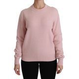 Dolce & Gabbana Roze kasjmier trui met ronde hals voor dames