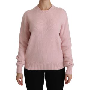 Dolce & Gabbana Roze kasjmier trui met ronde hals voor dames
