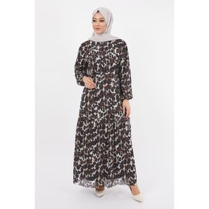 Luipaardprint Chiffon Jurk