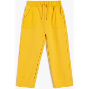 Koton - SWEAT - Baby Joggingbroek - Geel - Met Zakken en Koord