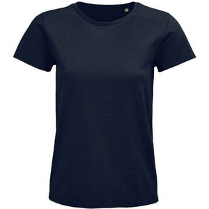 SOLS Dames/Dames Pioneer Organic T-shirt (Franse marine)