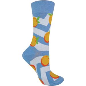 Dames nieuwe katoenen sokken met fruitpatroon - Oranje