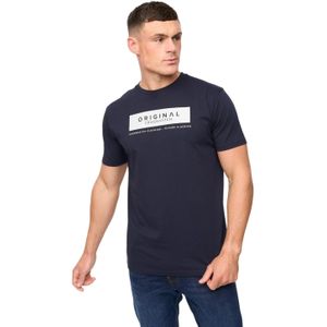 Crosshatch Heren Jamstate T-Shirt (Marine)