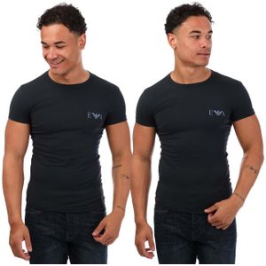 Emporio Armani EA7 - Lounge Crew T-shirts - Marineblauw - 2 Pack