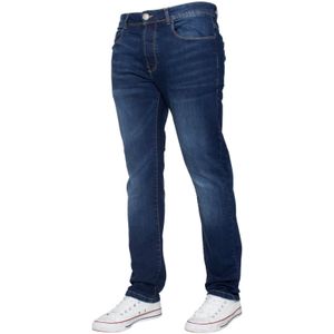 Enzo | Slimfit stretchjeans voor heren - donkere stonewash