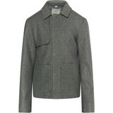 DreiMaster - Overgangsjack - Grijs Melange - Tussenjas - Wollook - Gerecycled Materiaal