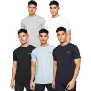 Crosshatch - Shivron T-shirts - Multi kleur - 7-pack - Katoen