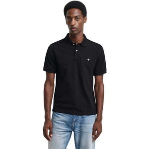 Gant Heren Shield Poloshirt (Zwart)