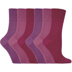 6 paar sokken zonder elastiek damessokken met zachte grip - GG15