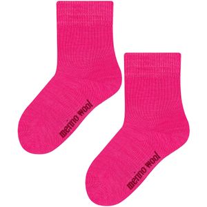 Steven - Thermische gebreide merinowolsokken voor kinderen - Roze