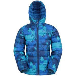 Mountain Warehouse Camo gewatteerd jongensjack (Helder Blauw)