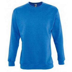 SOLS Heren Supreme Plain Cotton Rich Sweatshirt (Koningsblauw)