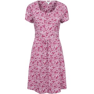 Mountain Warehouse Dames/Dames Jurk met orchideeënpatroon en UV-bescherming (Donkerroze)