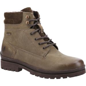 Hush Puppies Dames/dames Annay Leren Combat Boots (Khaki)