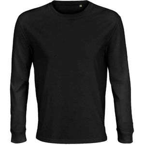 SOLS Unisex Adult Pioneer Organic Cotton T-shirt met lange mouwen (Diep zwart)