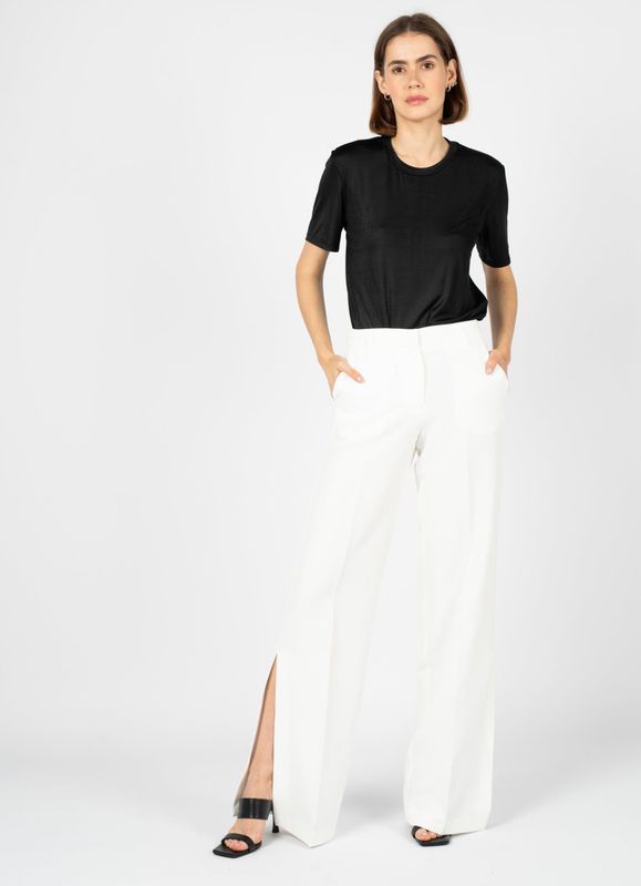 Silvian Heach - Dames T-shirt - Zwart - Basic - Ronde Hals - Korte Mouwen