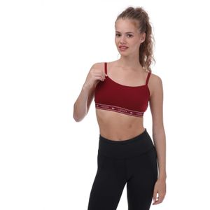 Lacoste Dames/Dames Bandeau Sportbeha (Bourgondië)