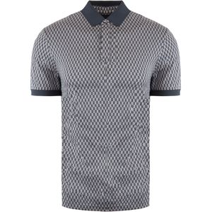 Emporio Armani - Poloshirt - Lichtgrijs/Zwart - Met Patroon