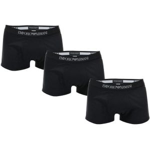 Herenboxershorts Van Armani In Een 3-pack In Het Zwart - Maat M