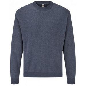 Fruit Of The Loom Heren Klassieke Drop Schouder Sweatshirt (Heather Marine) - Maat XL