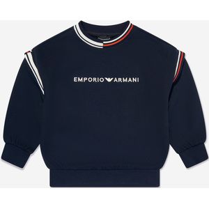 Emporio Armani Jongens Logo Sweatshirt in Marineblauw