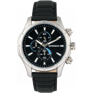 Breed Lacroix chronograaf horloge met leren band