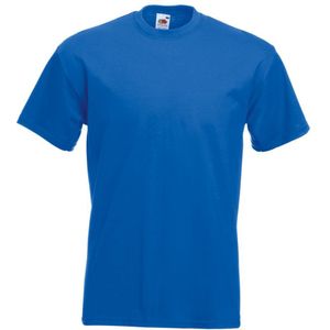Fruit Of The Loom Heren Super Premium T-shirt Met Korte Mouwen En Ronde Hals (Royaal Blauw) - Maat XL